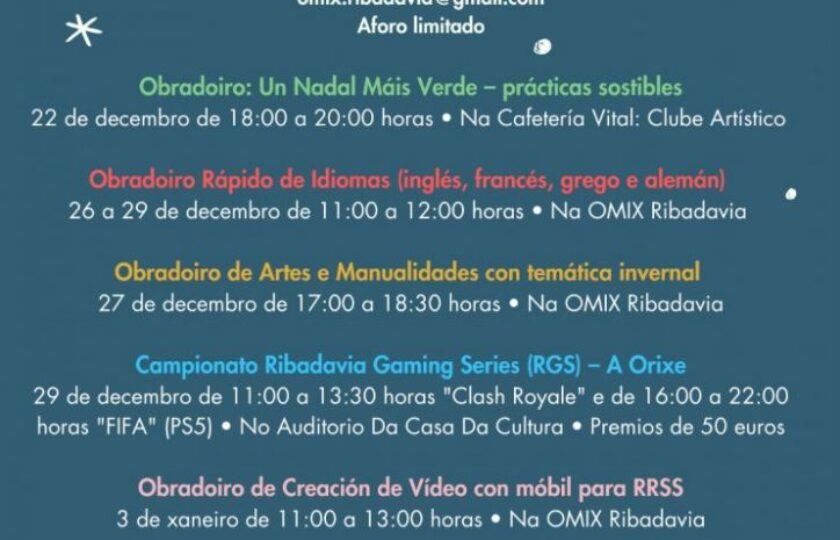 Actividades invierno 2023 – Ribadavia